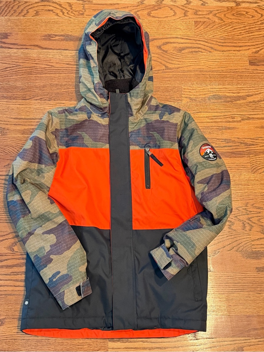 686 3in1 Boys Insulated Hooded Winter Jacket Size Large